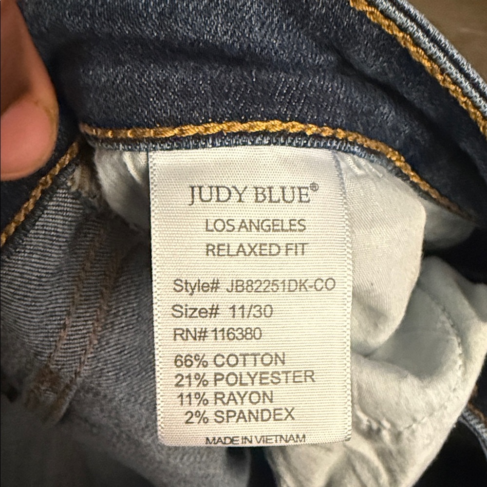 Judy Blue Dark Wash Skinny Jeans - Picture 8 of 8